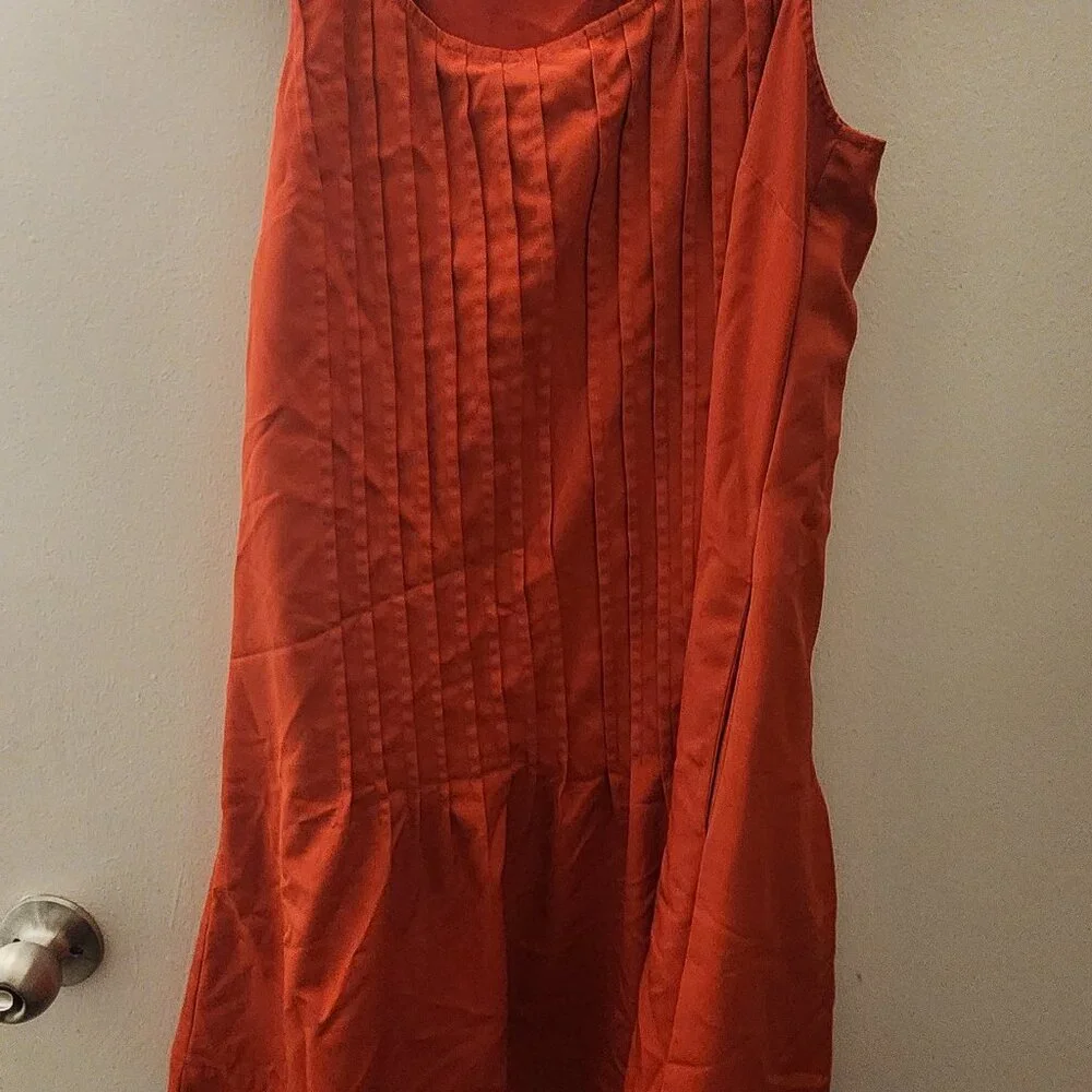Ralph Lauren Black Label No Sleeve Piano Pleats Dress Cabana Pockets Sz 6 - Picture 4 of 4